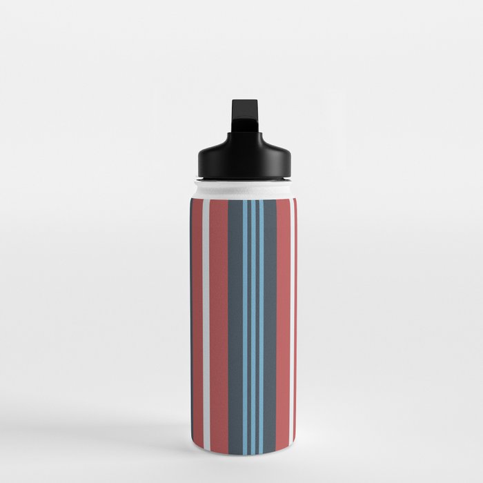 Bold Retro Stripe Pattern - Cozy Heirloom Water Bottle Gallery Image 3