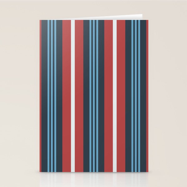 Bold Retro Stripe Pattern - Cozy Heirloom Stationery Card Gallery Image 2