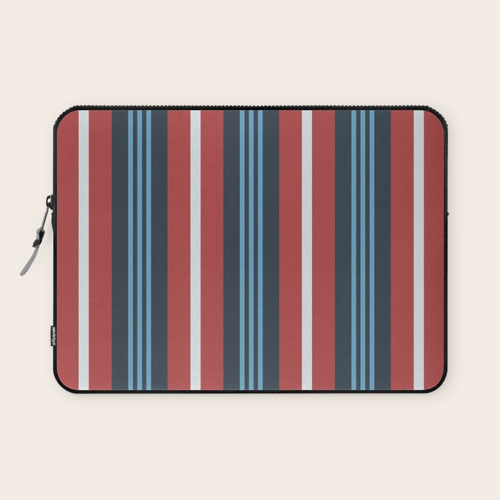 Bold Retro Stripe Pattern - Cozy Heirloom Laptop Sleeve Gallery Image 1