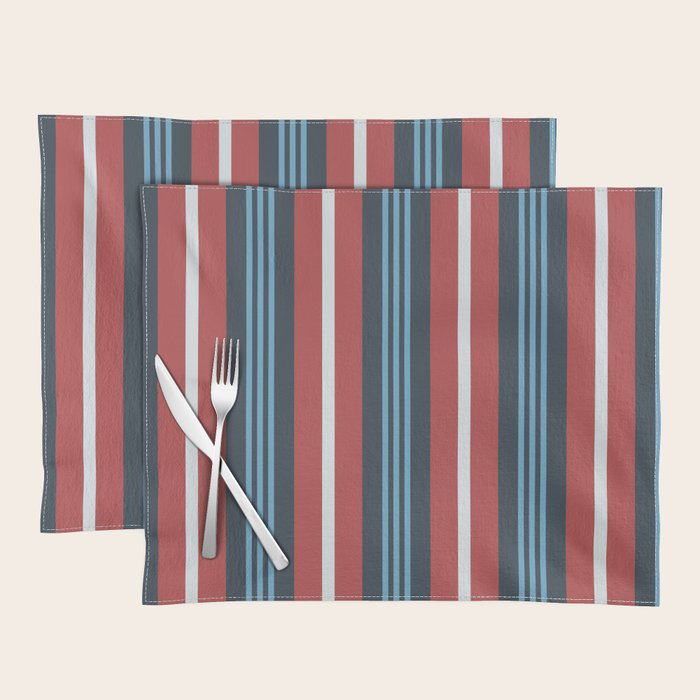 Bold Retro Stripe Pattern - Cozy Heirloom Placemat Gallery Image 1