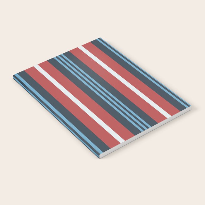 Bold Retro Stripe Pattern - Cozy Heirloom Notebook Gallery Image 1