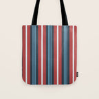 Bold Retro Stripe Pattern - Cozy Heirloom Tote Bag Gallery Image 1