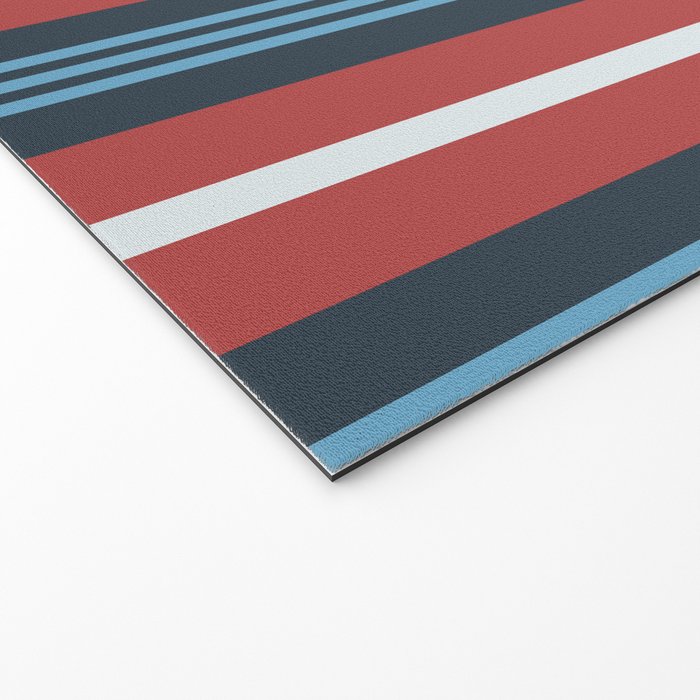 Bold Retro Stripe Pattern - Cozy Heirloom Welcome Mat Gallery Image 2