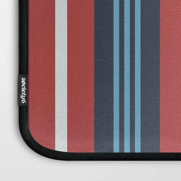 Bold Retro Stripe Pattern - Cozy Heirloom Laptop Sleeve Gallery Image 3