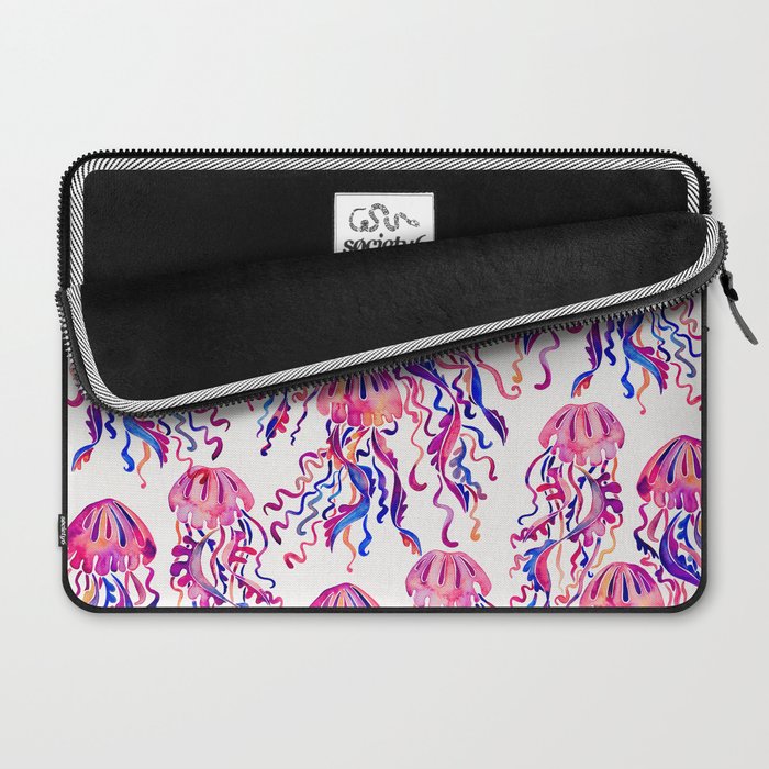 Jellyfish - Magenta Palette Laptop Sleeve Gallery Image 2