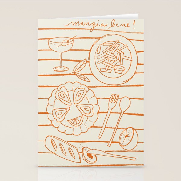 Mangia Bene Stationery Card Gallery Image 2