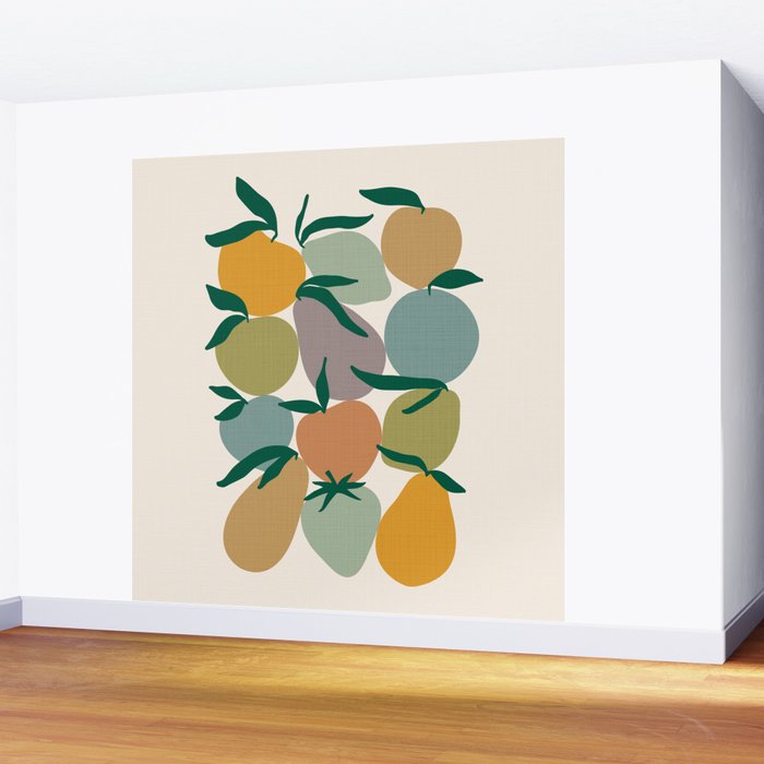 2025 EARTHY FRUIT MARKET CALENDAR Wall Mural Gallery Image 2
