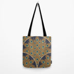 Peacock Art Deco Tote Bag Gallery Image 2