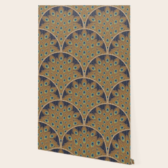Peacock Art Deco Wallpaper Gallery Image 2