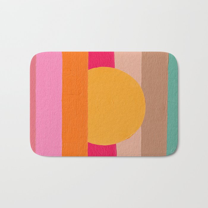 Sunset Waves â Magenta Bath Mat Gallery Image 1