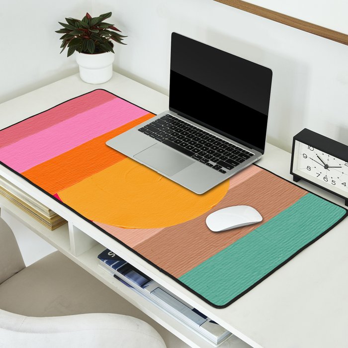 Sunset Waves â Magenta Desk Mat Gallery Image 2