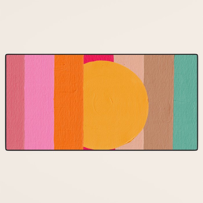 Sunset Waves â Magenta Desk Mat Gallery Image 3