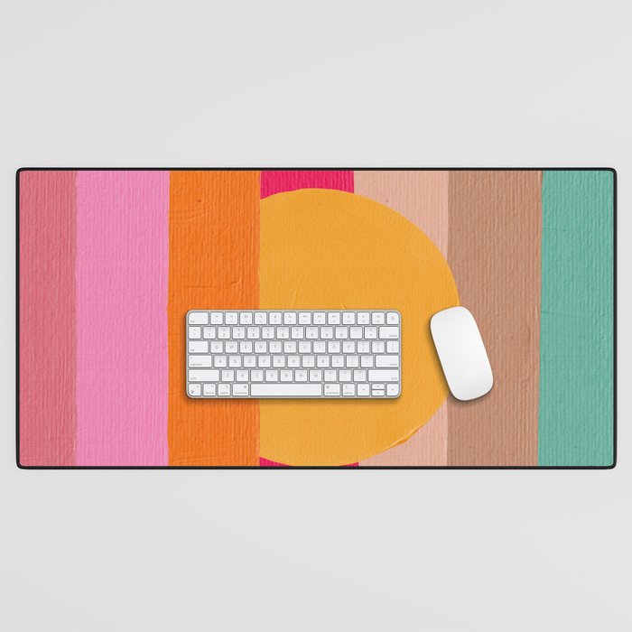 Sunset Waves â Magenta Desk Mat Gallery Image 1