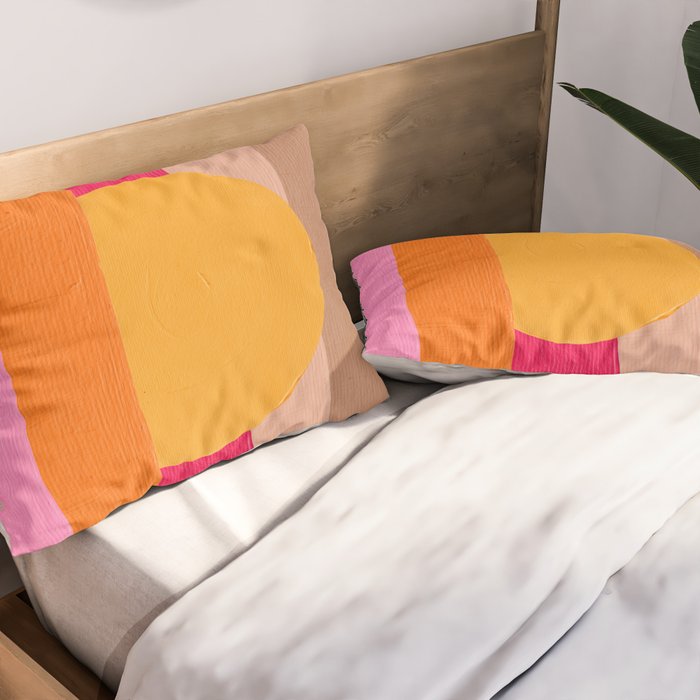 Sunset Waves â Magenta Pillow Sham Gallery Image 2