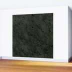 Luxury Moss Green Rippled Moiré Pattern Wall Mural Gallery Image 2