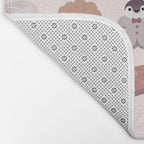 Cookie & cream & penguin - pink pattern Bath Mat Gallery Image 2
