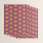 Boho Summer Sun Pattern VI Purple and Orange Wrapping Paper Gallery Image 3