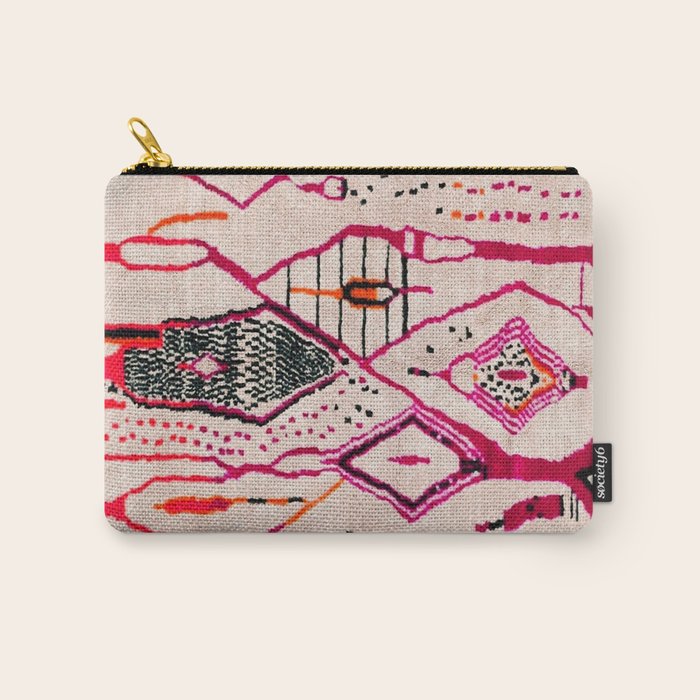 Heritage Oriental Moroccan Carpet Design Carry All Pouch Gallery Image 1