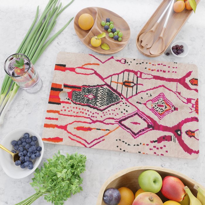 Heritage Oriental Moroccan Carpet Design Cutting Board Gallery Image 2