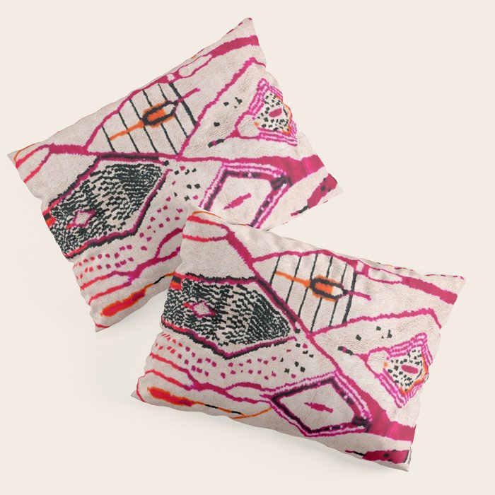 Heritage Oriental Moroccan Carpet Design Pillow Sham Gallery Image 3