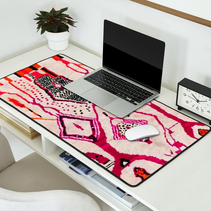 Heritage Oriental Moroccan Carpet Design Desk Mat Gallery Image 2