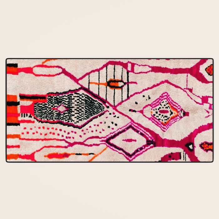 Heritage Oriental Moroccan Carpet Design Desk Mat Gallery Image 3