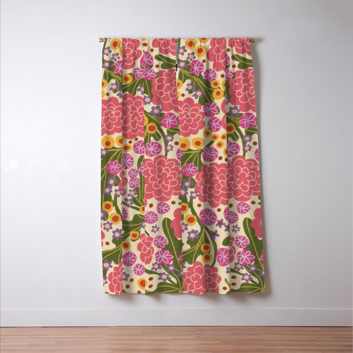 Asters #2 Window Curtain Gallery Image 3