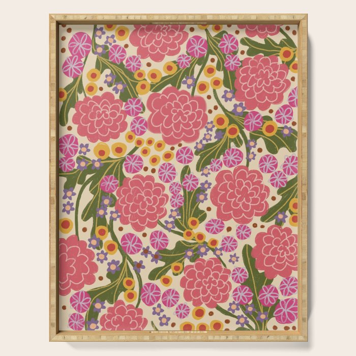 Asters #2 Serving Tray Gallery Image 1