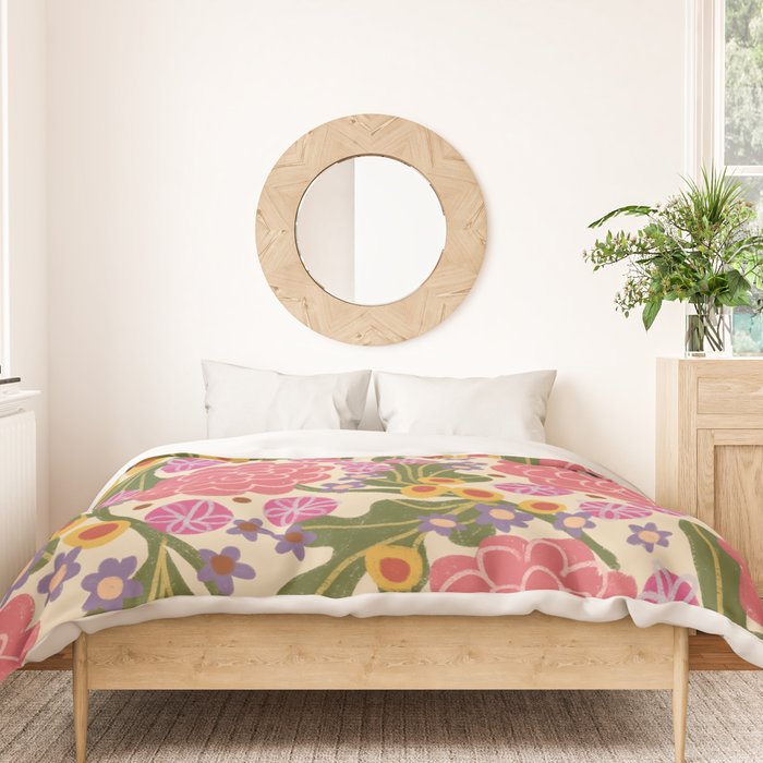 Asters #2 Duvet Cover Gallery Image 3