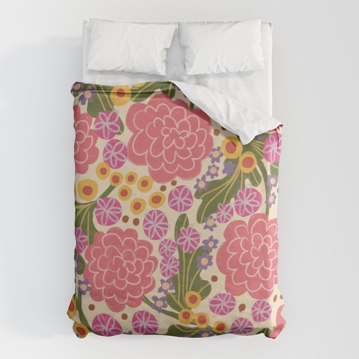Asters #2 Duvet Cover Gallery Image 1