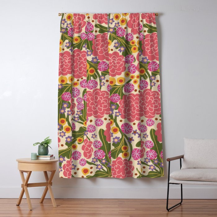 Asters #2 Window Curtain Gallery Image 5