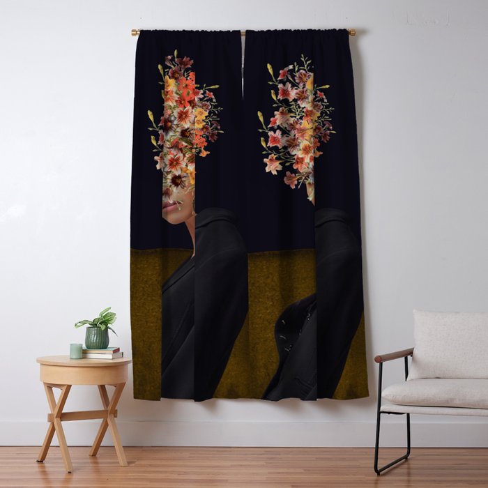 Floral Portrait 38 Window Curtain Gallery Image 5
