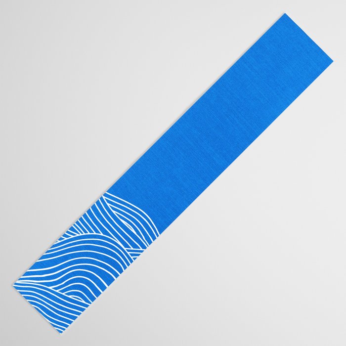 French Blue Ocean Waves Table Runner Gallery Image 3
