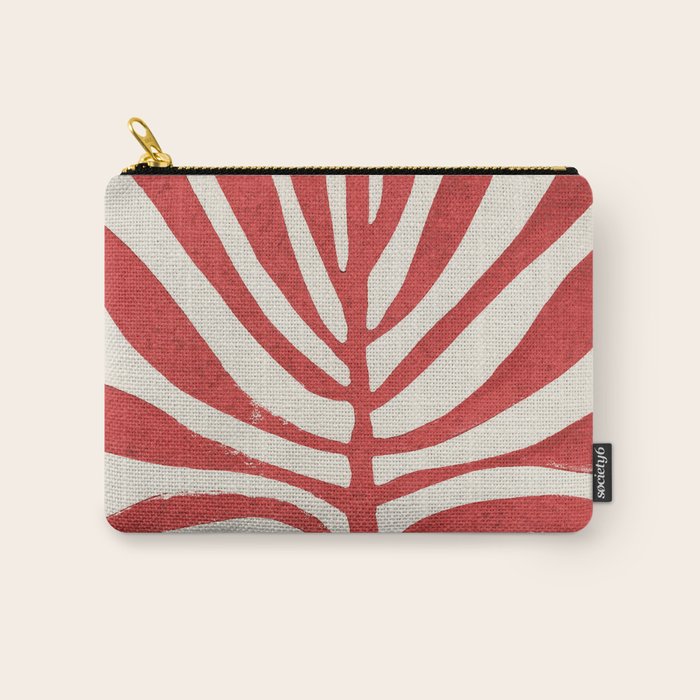 Red Branch / Lino Print Carry All Pouch Gallery Image 1