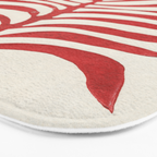 Red Branch / Lino Print Bath Mat Gallery Image 3