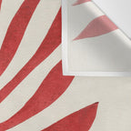 Red Branch / Lino Print Wall Tapestry Gallery Image 3
