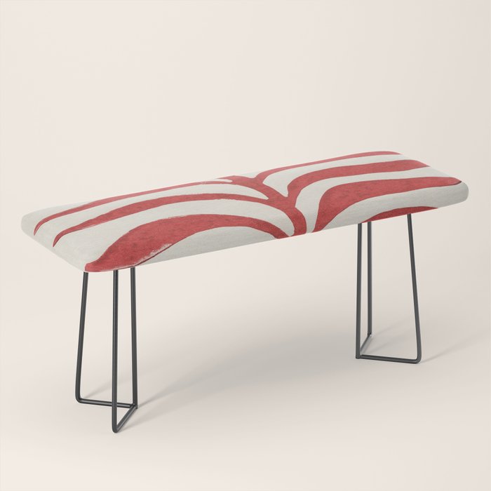 Red Branch / Lino Print Bench Gallery Image 1