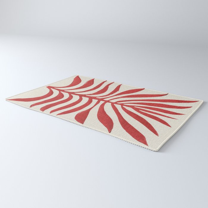 Red Branch / Lino Print Rug Gallery Image 3