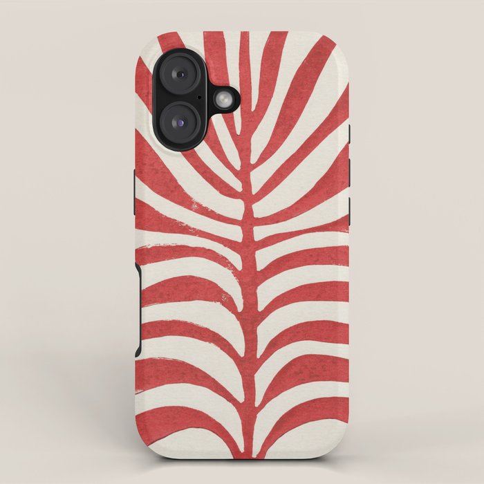 Red Branch / Lino Print iPhone Case Gallery Image 1