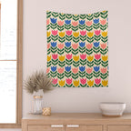 Tulip - Floral pattern 1 Wall Tapestry Gallery Image 2