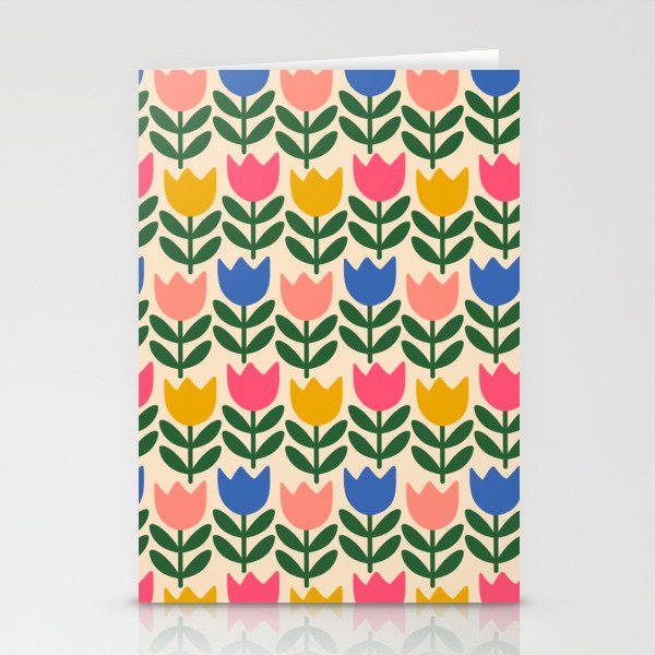 Tulip - Floral pattern 1 Stationery Card Gallery Image 1