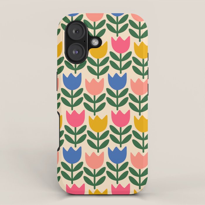 Tulip - Floral pattern 1 iPhone Case Gallery Image 1