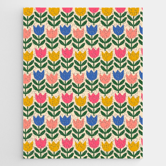 Tulip - Floral pattern 1 Jigsaw Puzzle Gallery Image 1