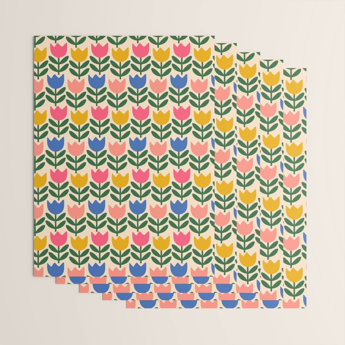 Tulip - Floral pattern 1 Wrapping Paper Gallery Image 3