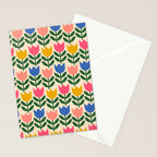 Tulip - Floral pattern 1 Stationery Card Gallery Image 2