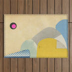 Paper Mountains 4 Outdoor Rug Gallery Image 1