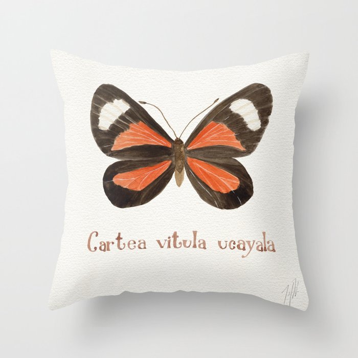 Butterfly - Cartea vitula ucayala Throw Pillow Gallery Image 6