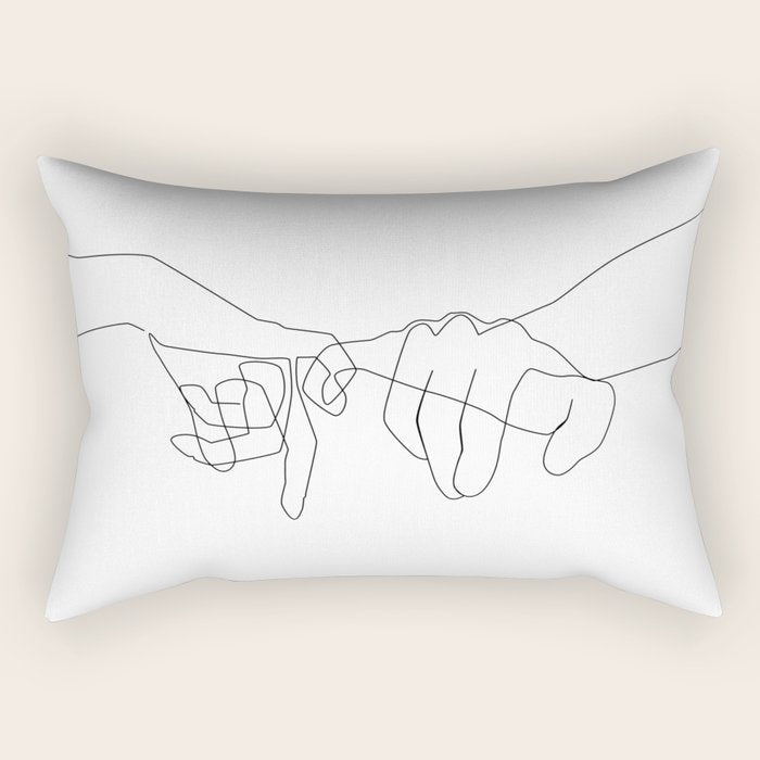 Pinky Swear Rectangular Pillow Gallery Image 2