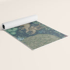 William Morris The Brook Dark Blue Woodland Yoga Mat Gallery Image 2