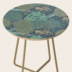 William Morris The Brook Dark Blue Woodland Side Table Gallery Image 2